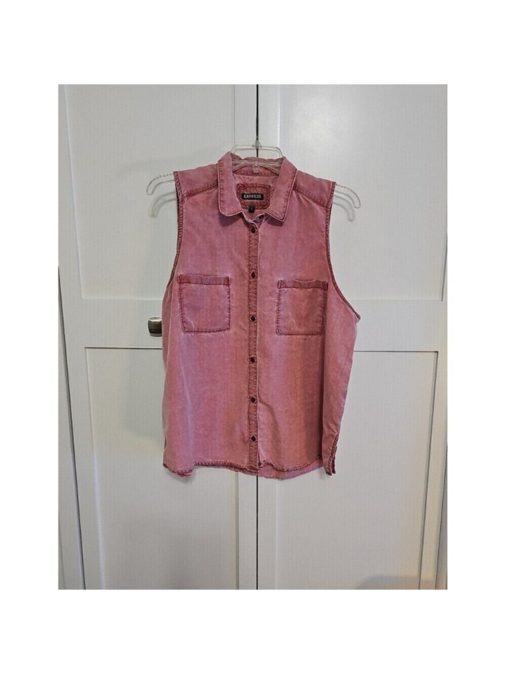 button up tank top size XL